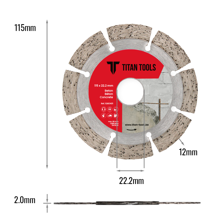 Diamantschijf Beton | Titan Tools