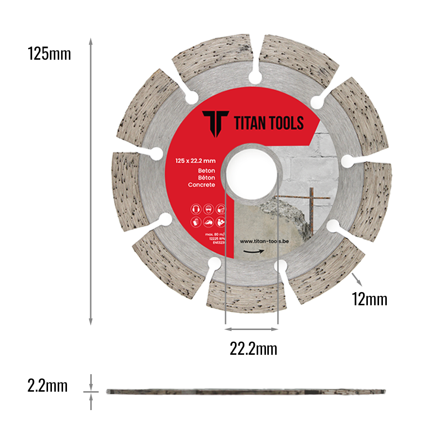 Diamantschijf Beton | Titan Tools