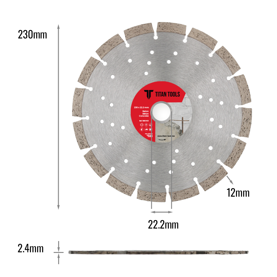 Diamantschijf Beton | Titan Tools