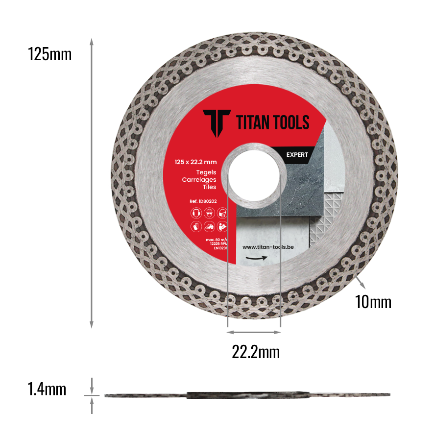 Diamantschijf Tegels Expert | Titan Tools
