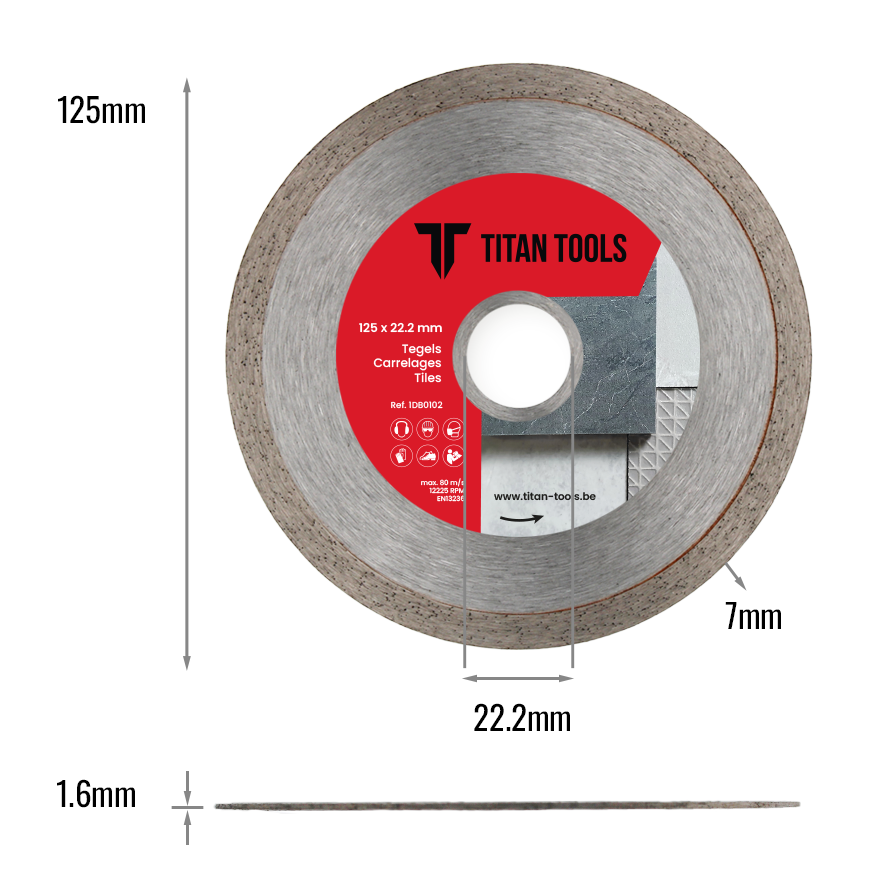 Diamantschijf Tegels | Titan Tools
