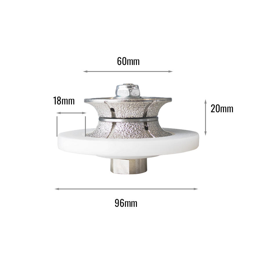 Diamond Grinding Wheel Full Bullnose