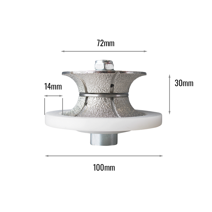 Diamond Grinding Wheel Full Bullnose