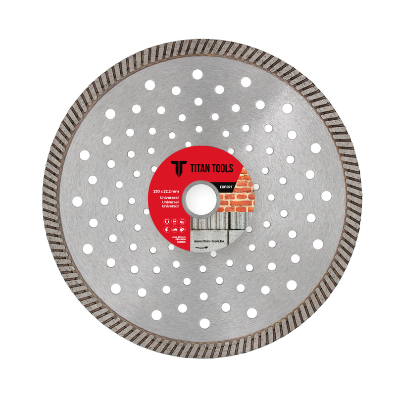 Titan Tools professionele universele diamantschijf voor soepel snijden van diverse materialen
