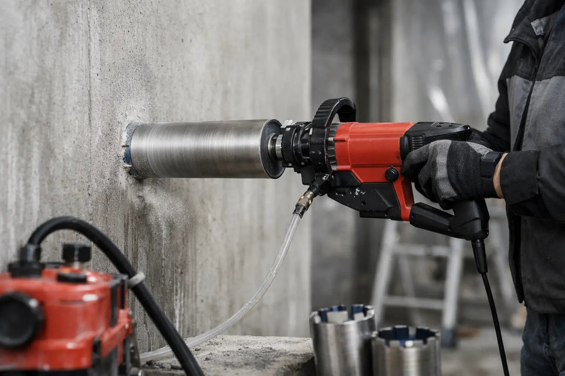 Droogboor voor beton muur kiezen en gebruiken