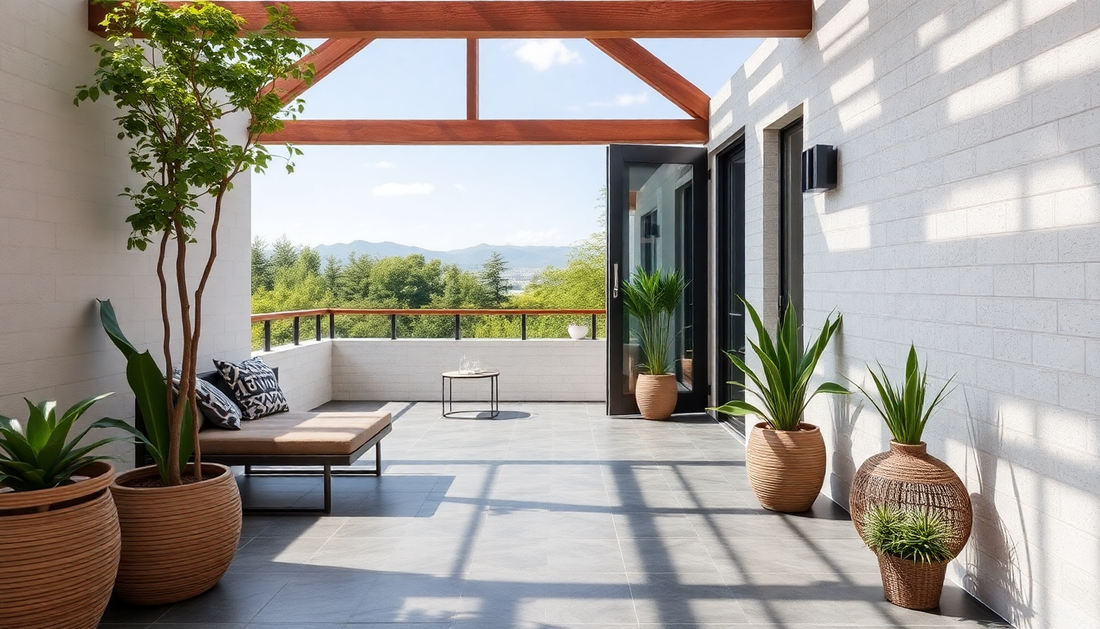 biggest tiles for outside terrace