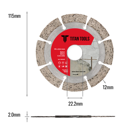 Diamantschijf Beton | Titan Tools