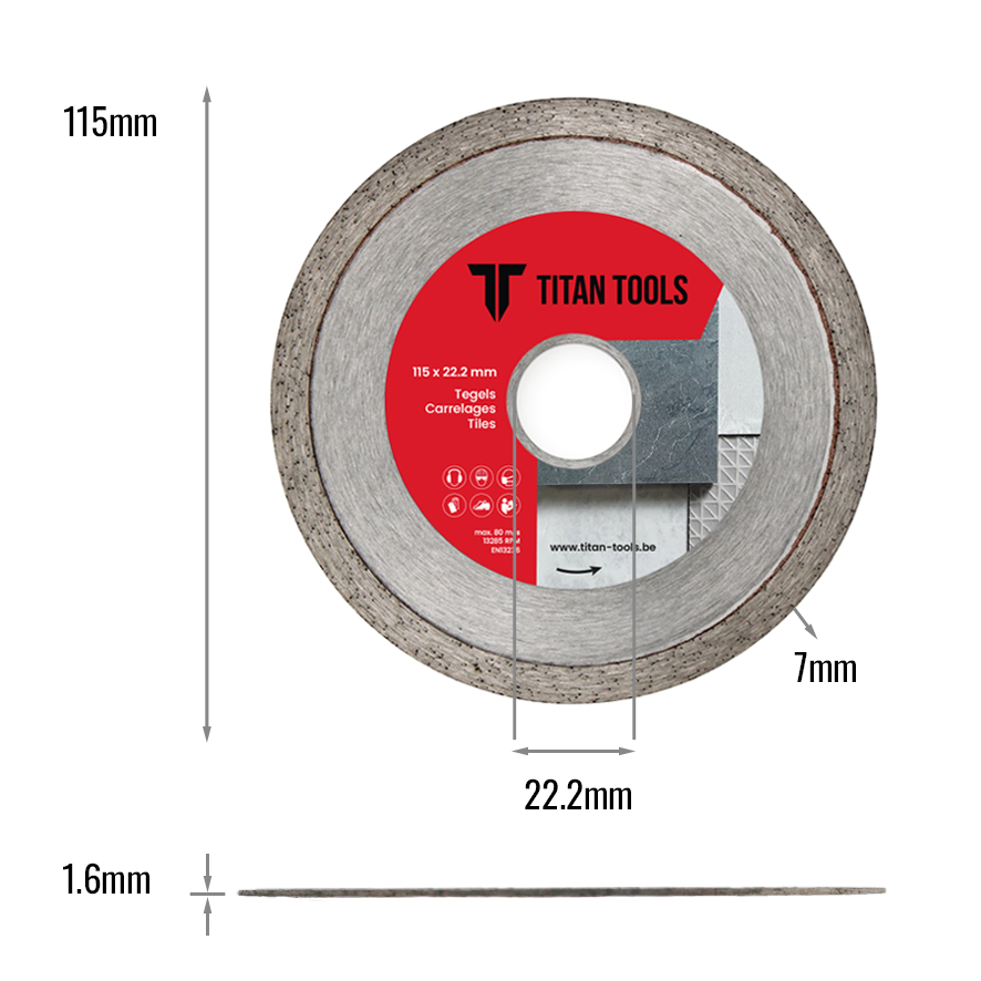Diamantschijf Tegels | Titan Tools