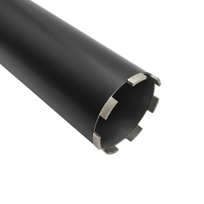 Professionele diamant droogboor van Titan Tools voor boren in zwaar gewapend beton - close up segmenten