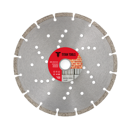 Titan Tools diamantschijf universeel van 230 mm met koelingsgaten